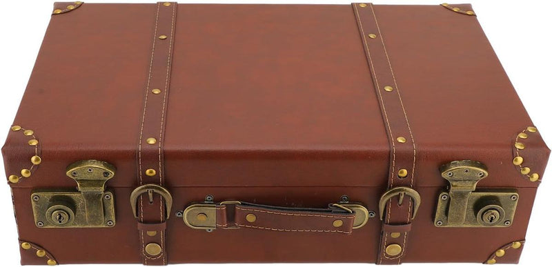 Vintage Leather Overnight Travel Case With Aluminium Lock