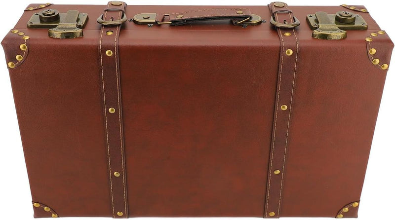 Vintage Leather Overnight Travel Case With Aluminium Lock