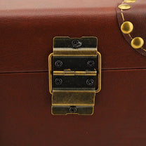 Vintage Leather Overnight Travel Case With Aluminium Lock