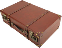 Vintage Leather Overnight Travel Case With Aluminium Lock