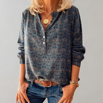 Vintage Women&#39;s Lightweight Long Sleeve Blouse