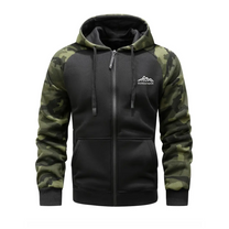 Warm Camo Fleece Jacket For Men - Lightweight And Comfortable