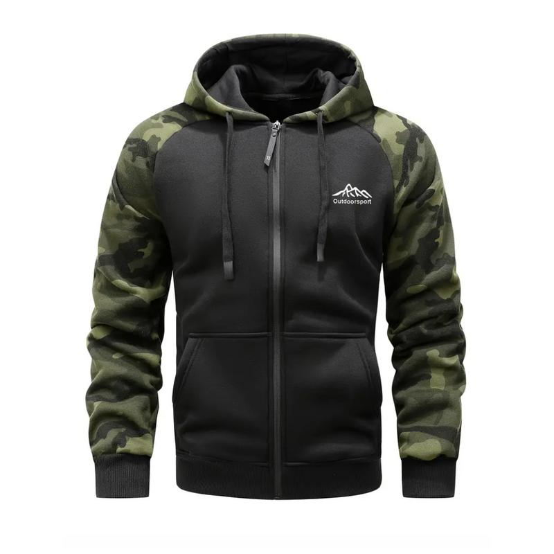 Warm Camo Fleece Jacket For Men - Lightweight And Comfortable