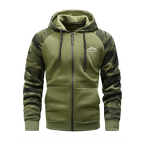 Warm Camo Fleece Jacket For Men - Lightweight And Comfortable