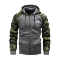 Warm Camo Fleece Jacket For Men - Lightweight And Comfortable