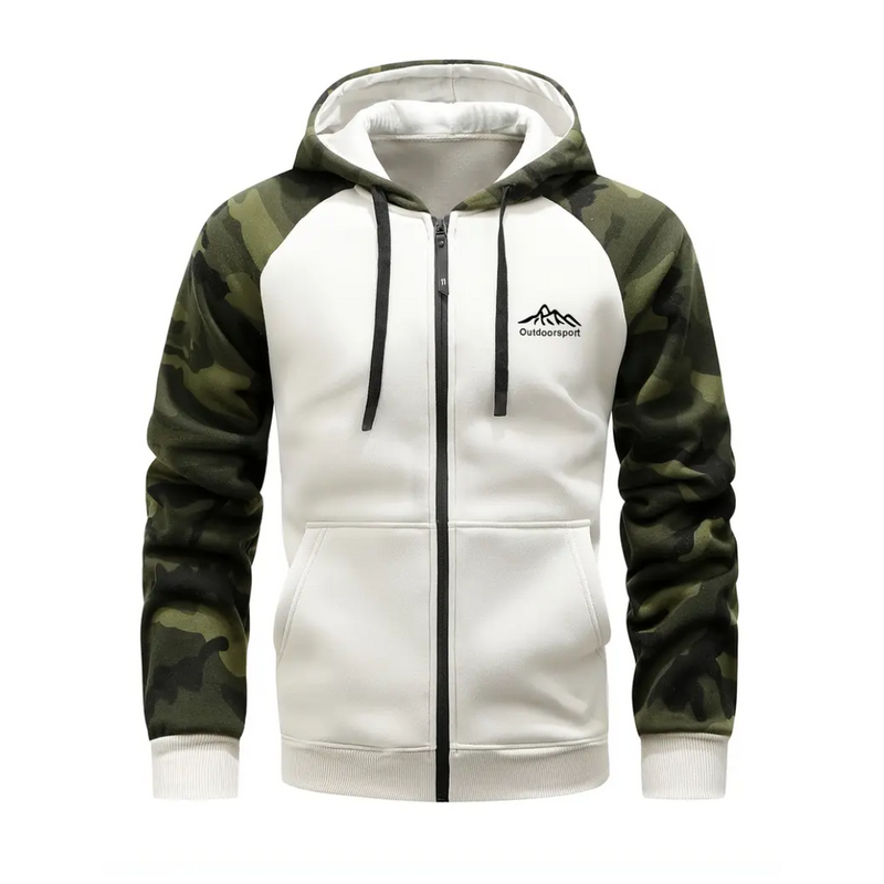 Warm Camo Fleece Jacket For Men - Lightweight And Comfortable