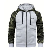 Warm Camo Fleece Jacket For Men - Lightweight And Comfortable