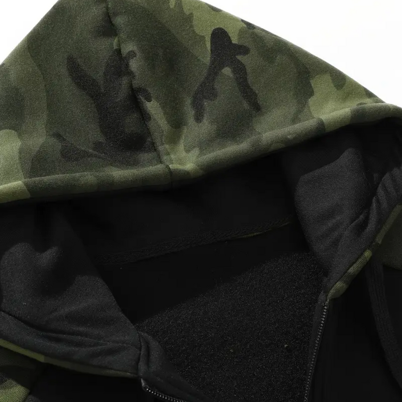 Warm Camo Fleece Jacket For Men - Lightweight And Comfortable