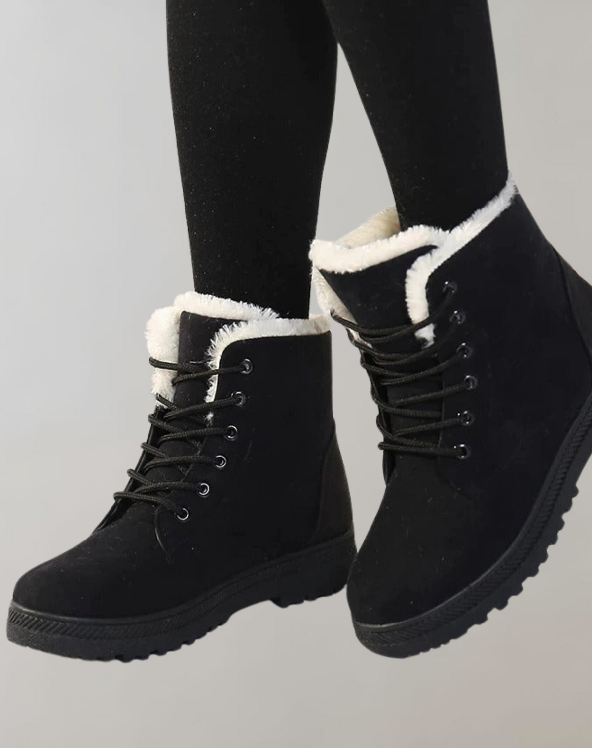 Warm Comfortable Ankle Boots With Stability Heel