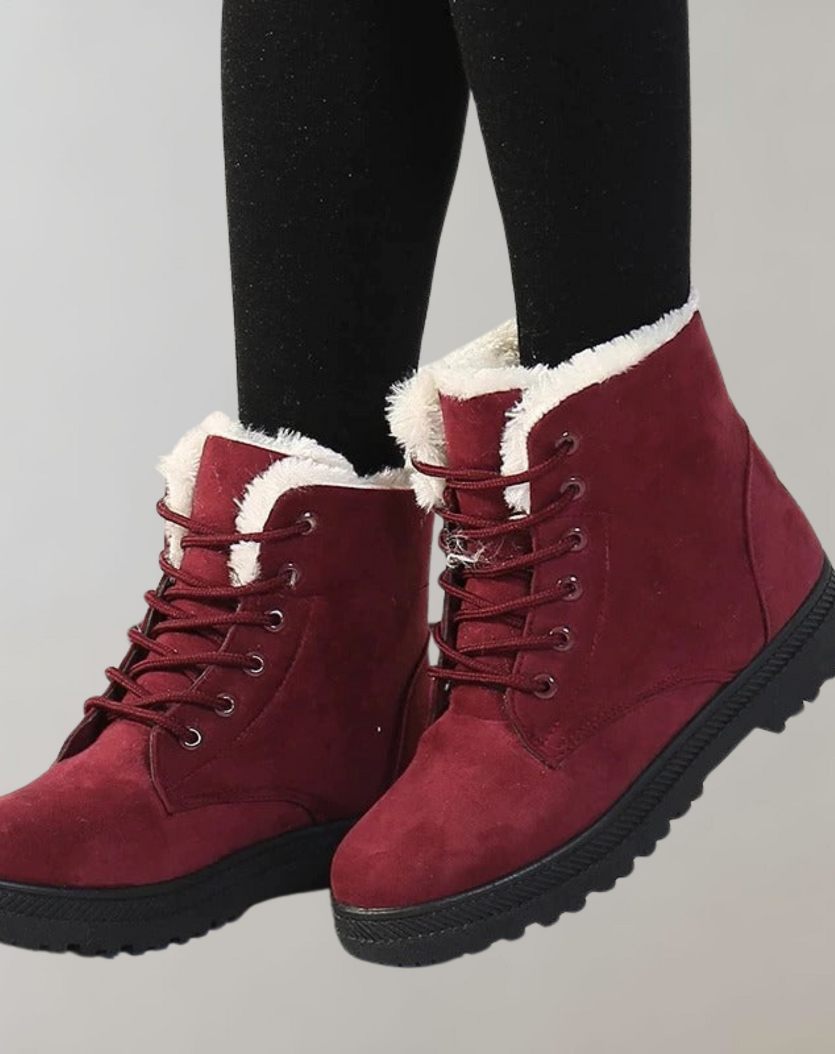 Warm Comfortable Ankle Boots With Stability Heel
