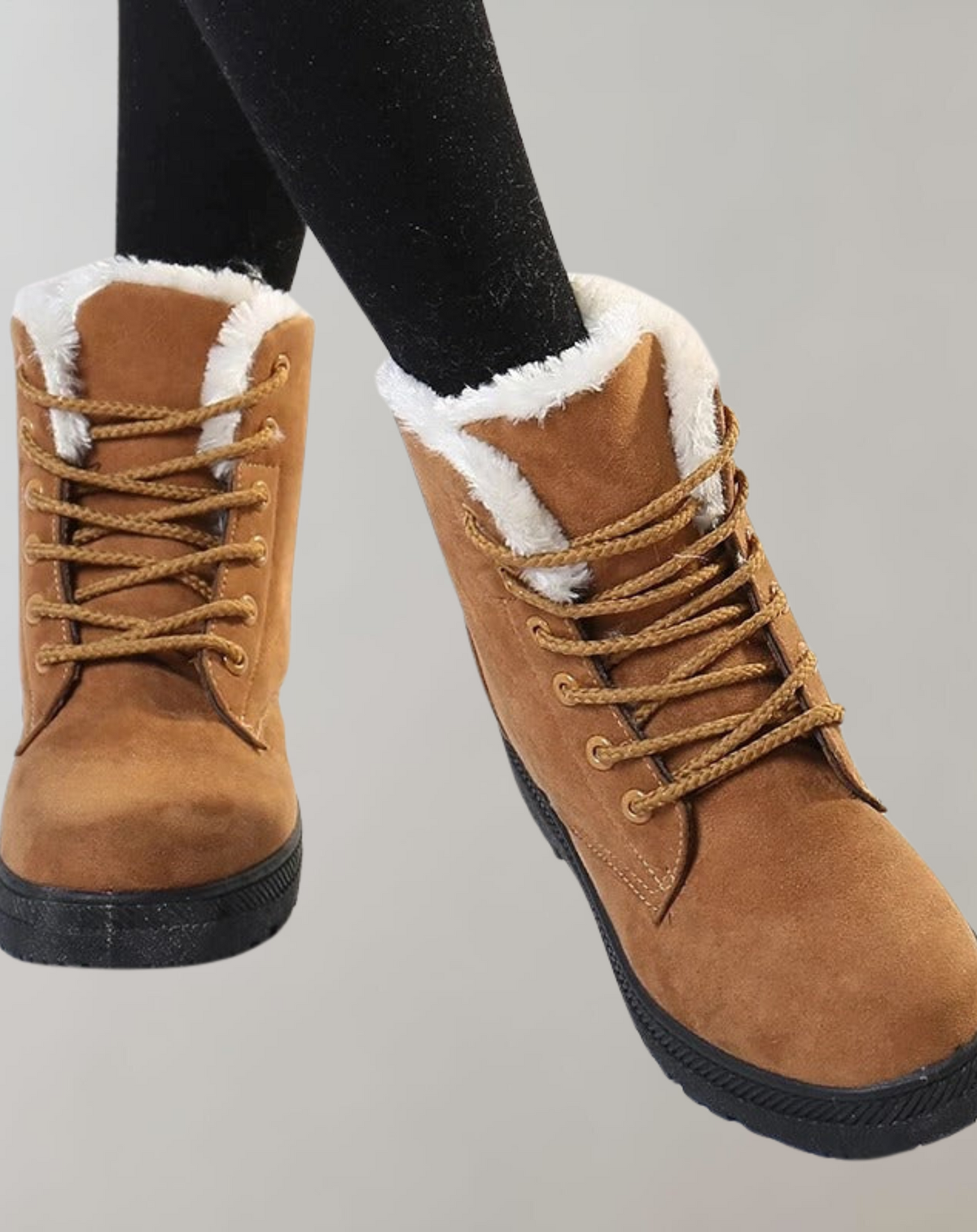 Warm Comfortable Ankle Boots With Stability Heel