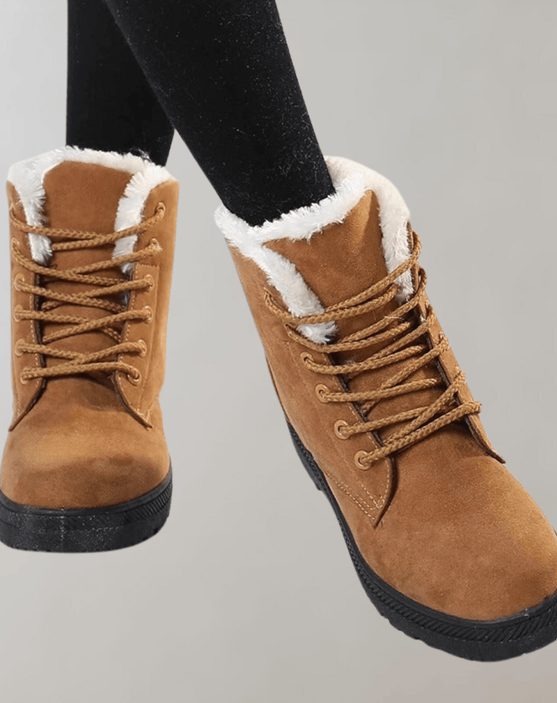 Warm Comfortable Ankle Boots With Stability Heel