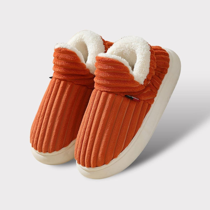 Warm Flannel Fleece Non-Slip Slippers With Thick Sole