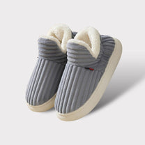 Warm Flannel Fleece Non-Slip Slippers With Thick Sole