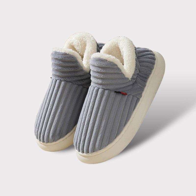 Warm Flannel Fleece Non-Slip Slippers With Thick Sole