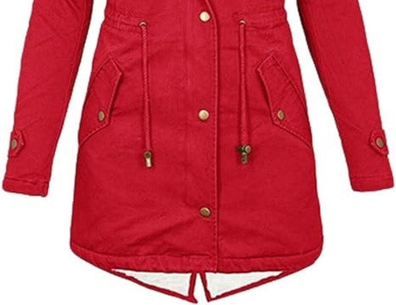 Warm Women&#39;s Winter Jacket With Fleece Lining And Waterproof Features