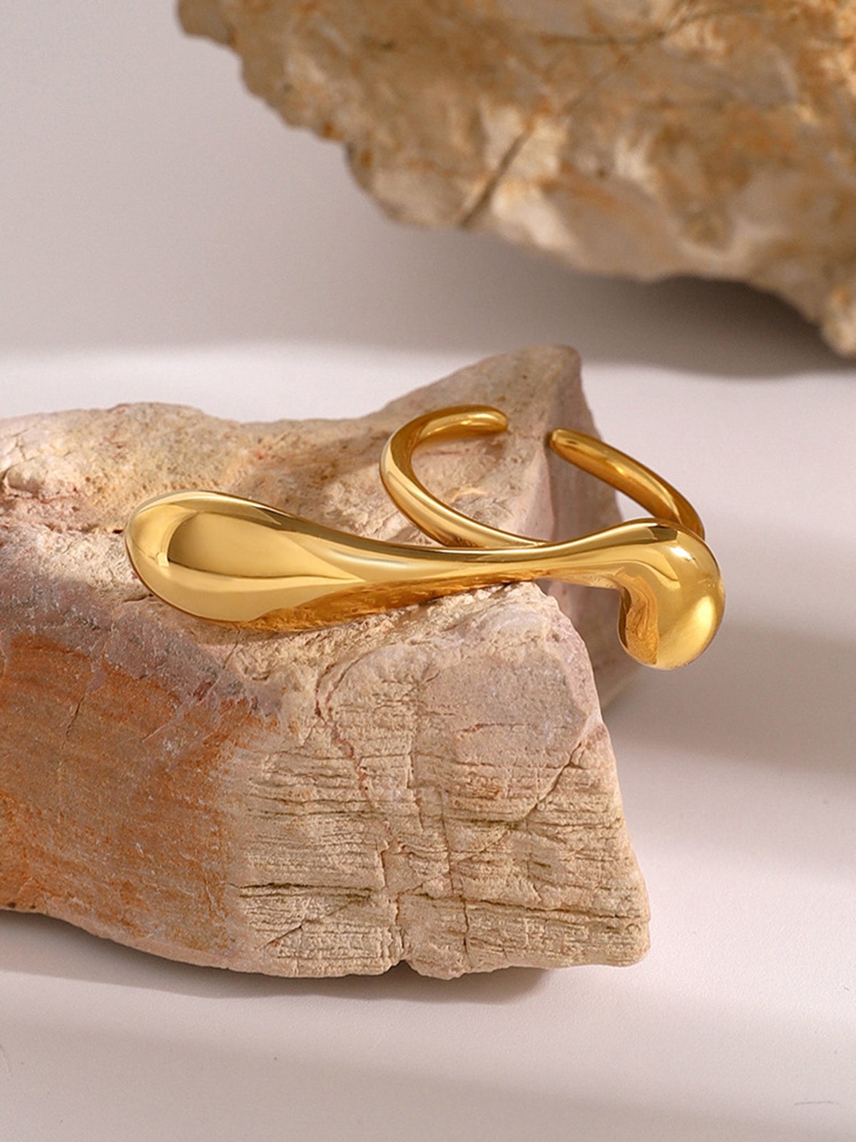 Water Drop Open Ring