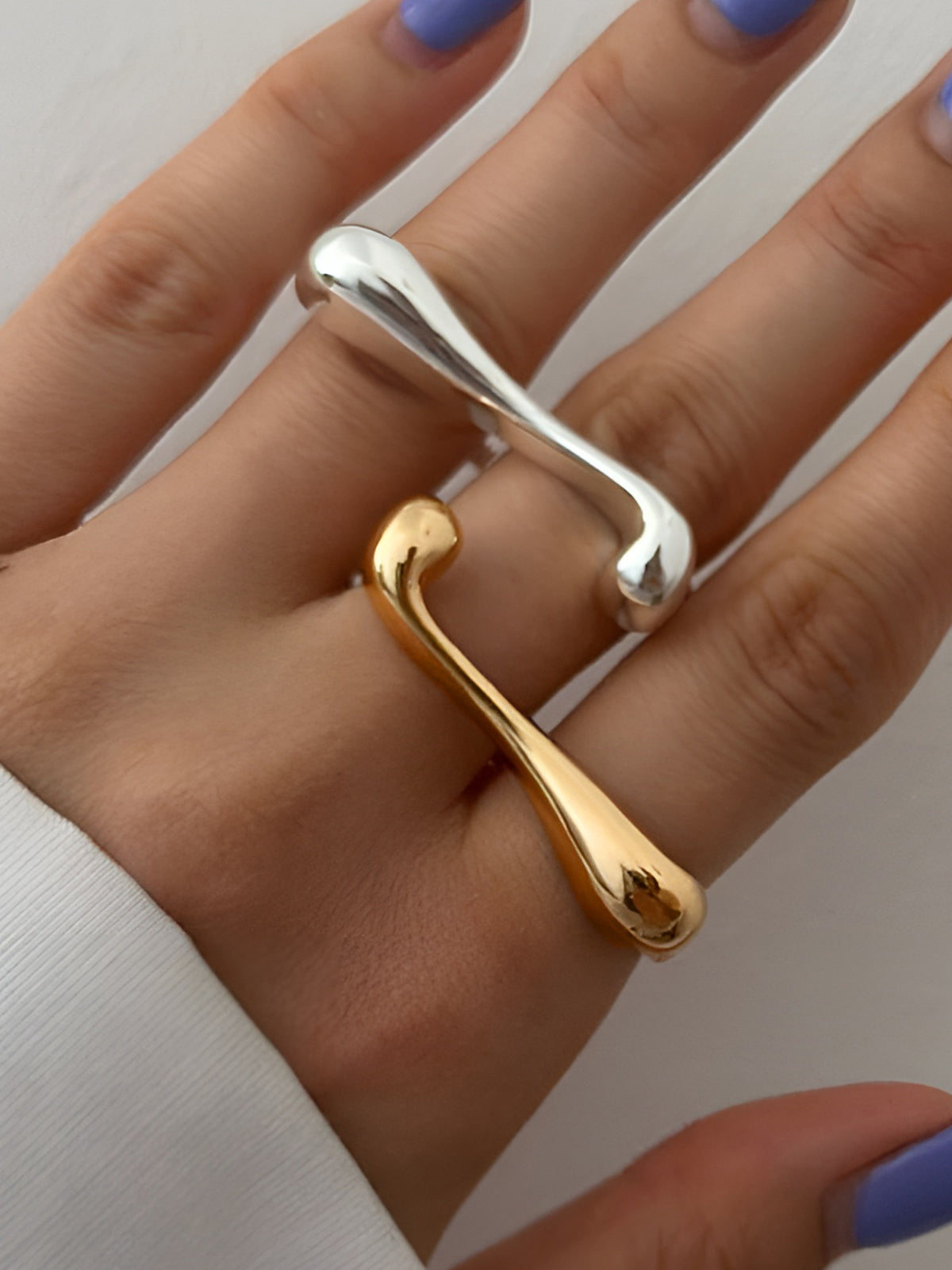 Water Drop Open Ring