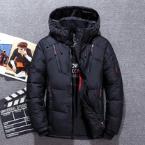 Water-Repellent Insulated Winter Jacket With Hood