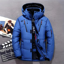 Water-Repellent Insulated Winter Jacket With Hood