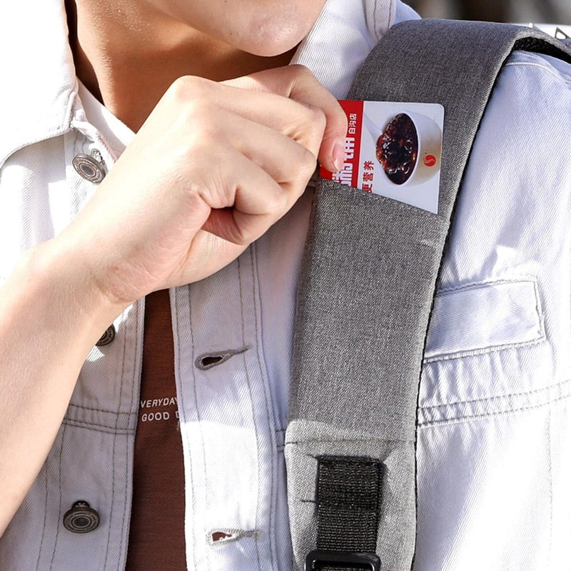 Water-Resistant Anti-Theft Laptop Backpack With USB Charging Port