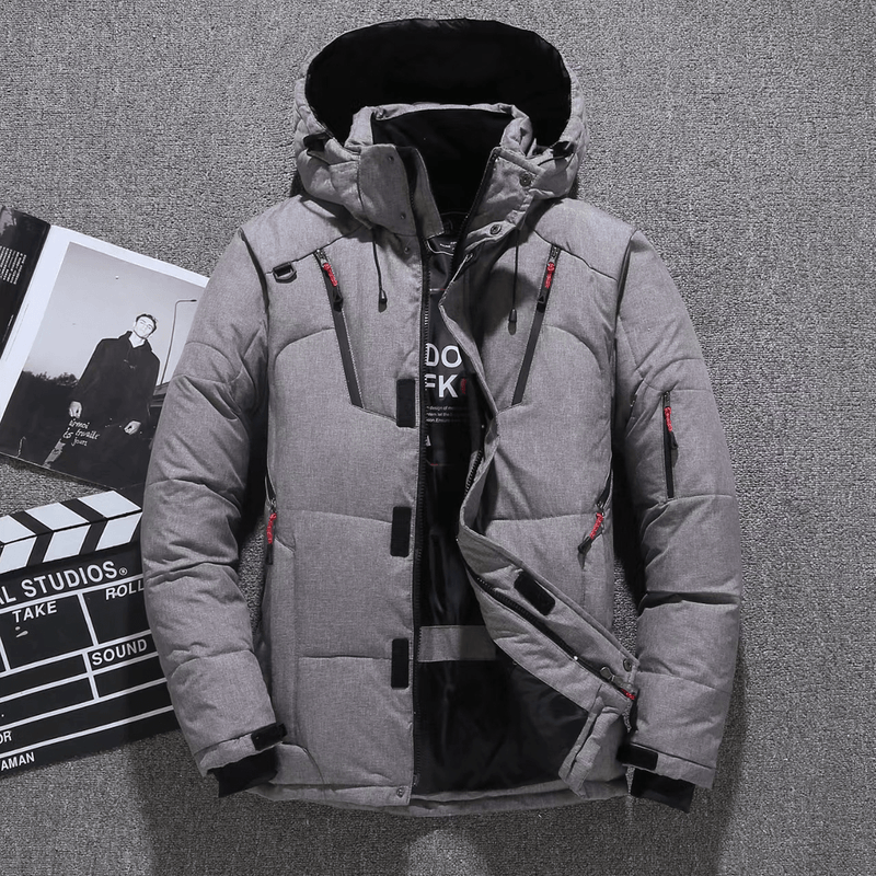 Water-Resistant Insulated Hooded Puffer Jacket