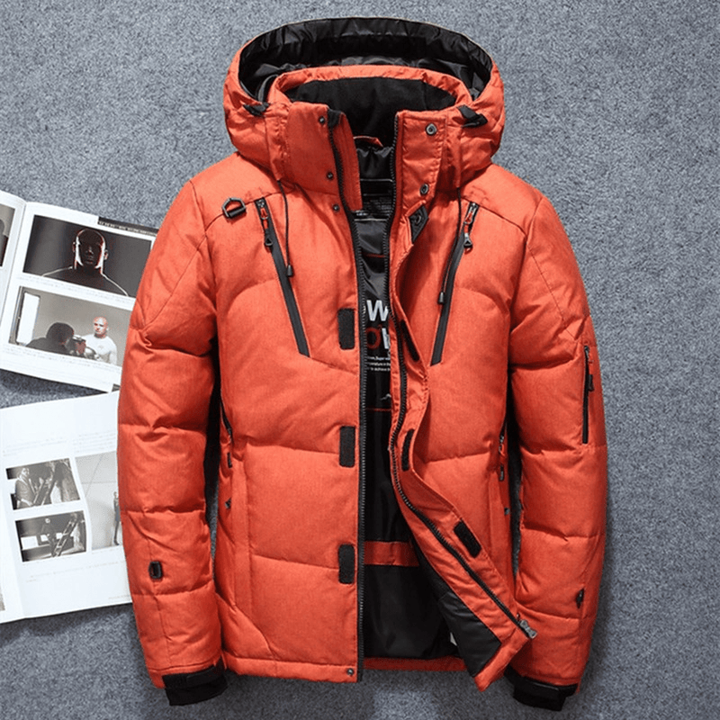 Water-Resistant Insulated Hooded Puffer Jacket