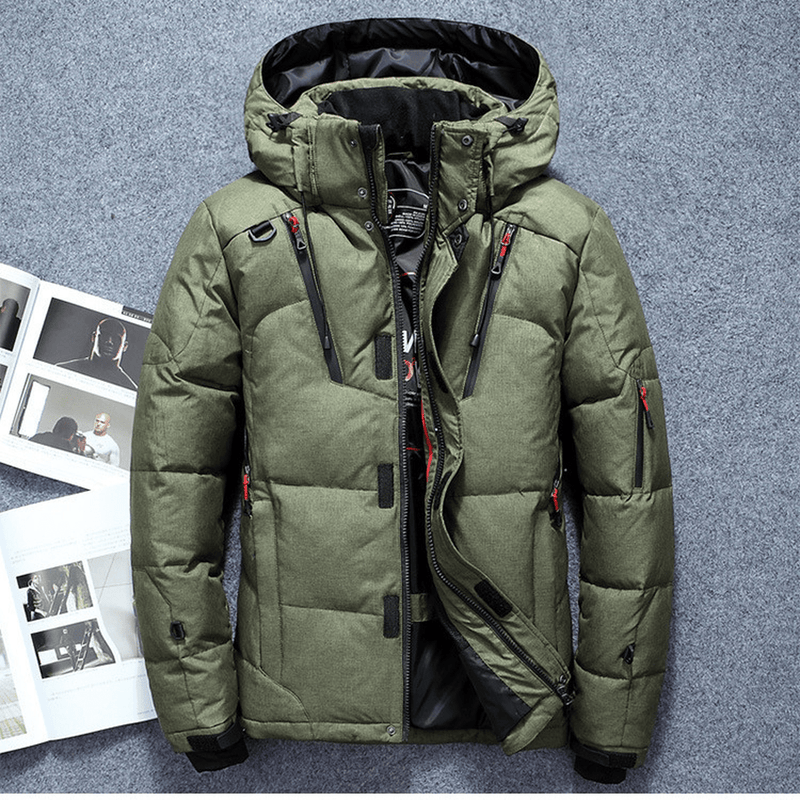Water-Resistant Insulated Hooded Puffer Jacket