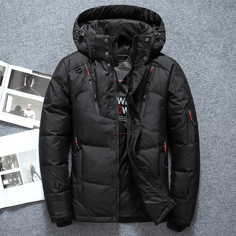 Water-Resistant Insulated Hooded Puffer Jacket