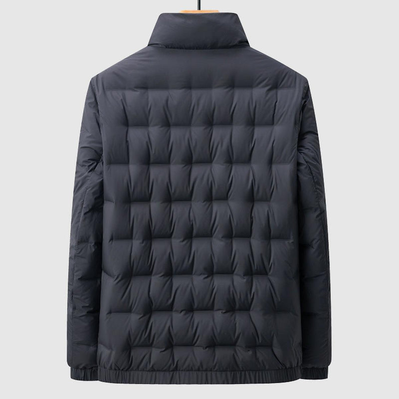 Water-Resistant Insulated Quilted Jacket for Men