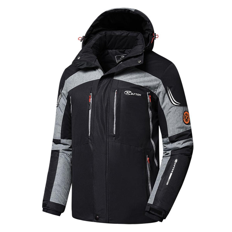 Water-Resistant Insulated Ski Jacket With Adjustable Hood