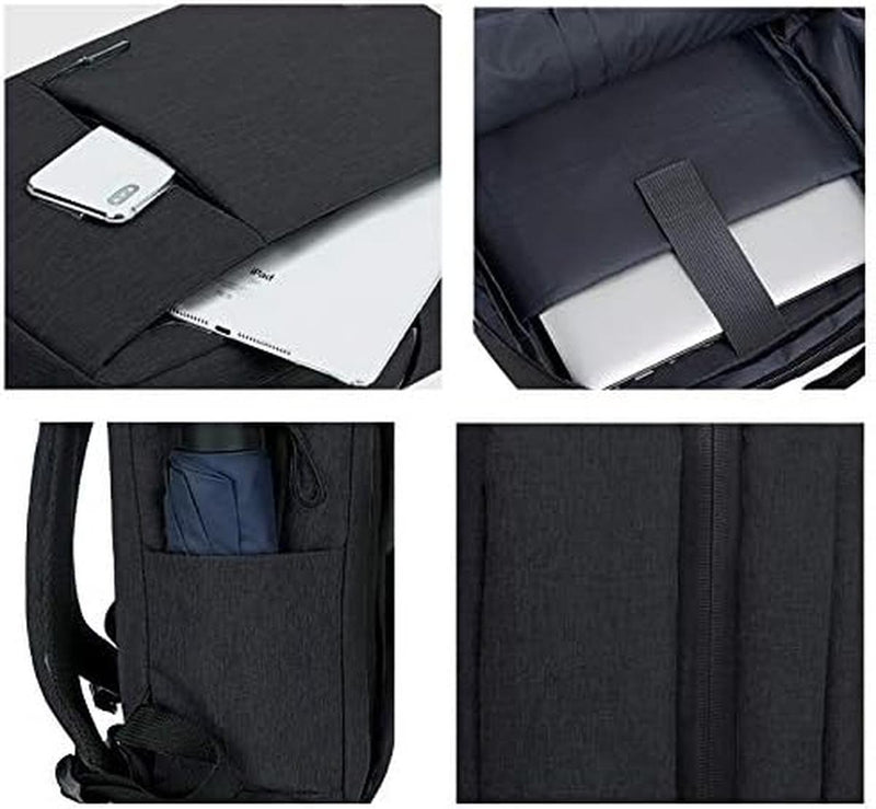 Water-Resistant Laptop Backpack With USB Charging Port
