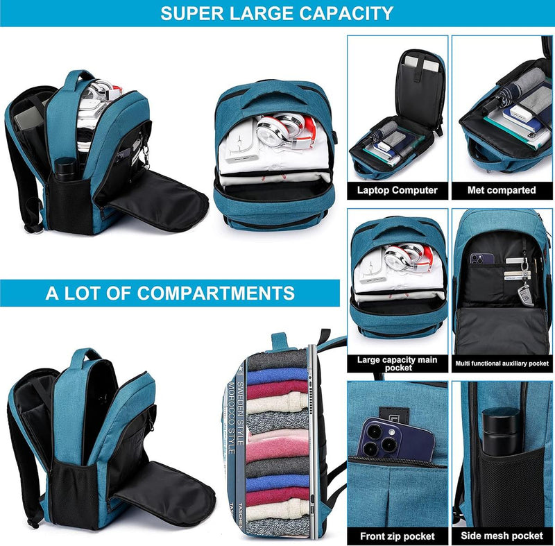 Water-Resistant Laptop Backpack With USB Port And Anti-Theft Design - Buy One Get One Free