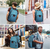 Water-Resistant Laptop Backpack With USB Port And Anti-Theft Design - Buy One Get One Free