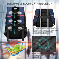 Water-Resistant Laptop Backpack With USB Port And Anti-Theft Design - Buy One Get One Free
