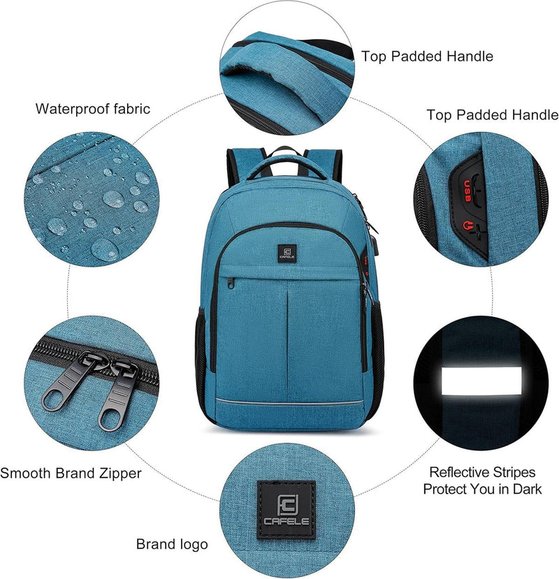 Water-Resistant Laptop Backpack With USB Port And Anti-Theft Design - Buy One Get One Free