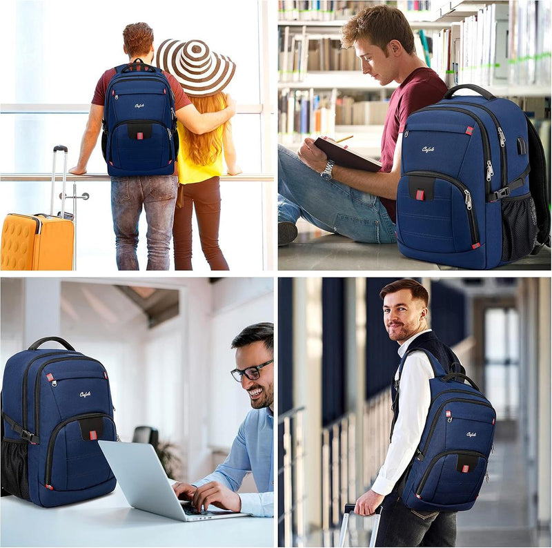 Water-Resistant Laptop Backpack With USB Port And Anti-Theft Design - Buy One Get One Free