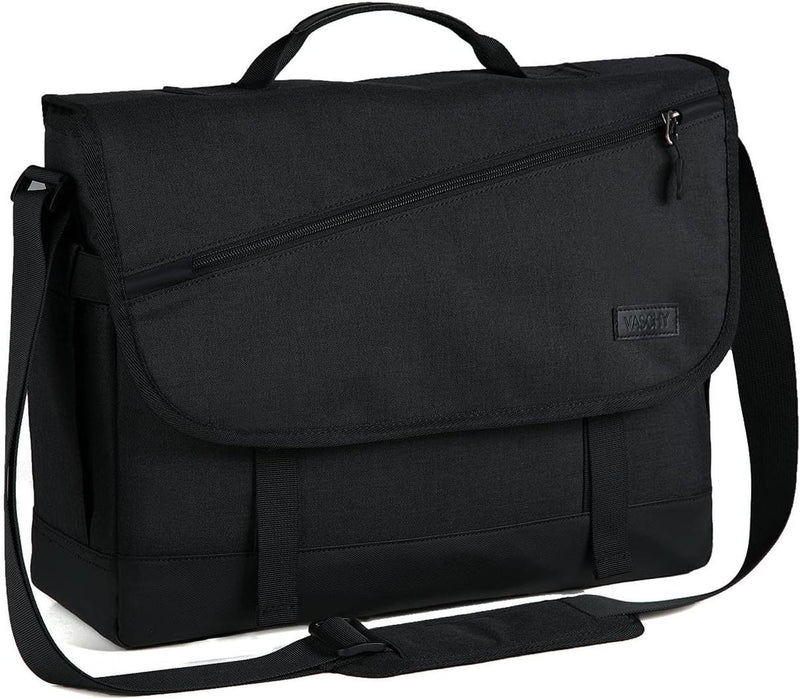 Water-Resistant Laptop Messenger Bag With Adjustable Strap