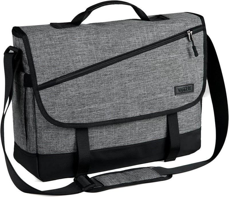 Water-Resistant Laptop Messenger Bag With Adjustable Strap