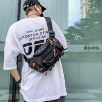 Water-Resistant Men&#39;s Waist And Shoulder Bag - Multi-Functional Travel And Outdoor Sling