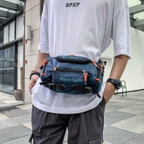 Water-Resistant Men&#39;s Waist And Shoulder Bag - Multi-Functional Travel And Outdoor Sling