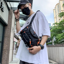 Water-Resistant Men&#39;s Waist And Shoulder Bag - Multi-Functional Travel And Outdoor Sling