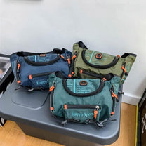 Water-Resistant Men&#39;s Waist And Shoulder Bag - Multi-Functional Travel And Outdoor Sling