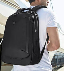 Water-Resistant Multi-Compartment Backpack For Outdoor And Travel