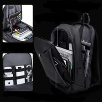 Water-Resistant Multifunctional Backpack With Anti-Theft Compartments