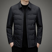 Water-Resistant Quilted Down Jacket For Men