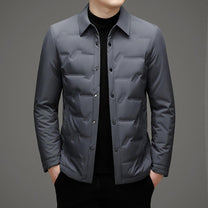 Water-Resistant Quilted Down Jacket For Men