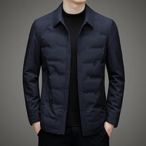 Water-Resistant Quilted Down Jacket For Men