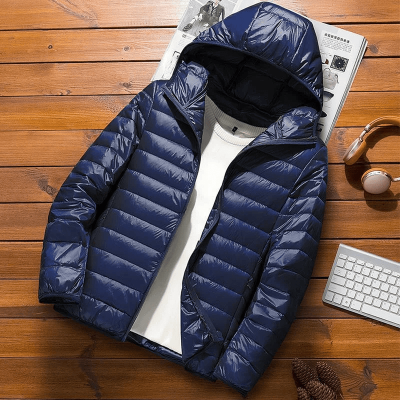Water-Resistant Slim Fit Hooded Jacket