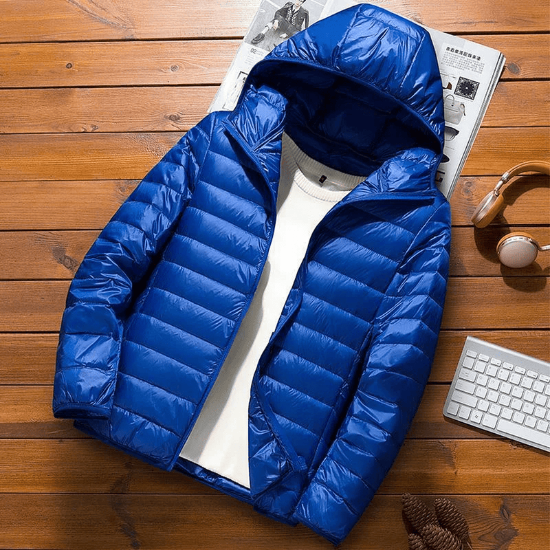 Water-Resistant Slim Fit Hooded Jacket